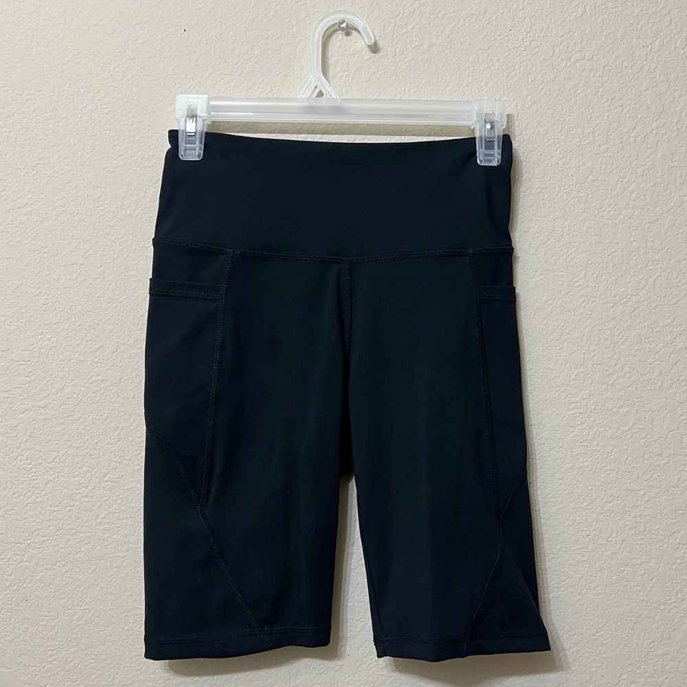 Danskin Black High Rise Active Biker Shorts (XS)